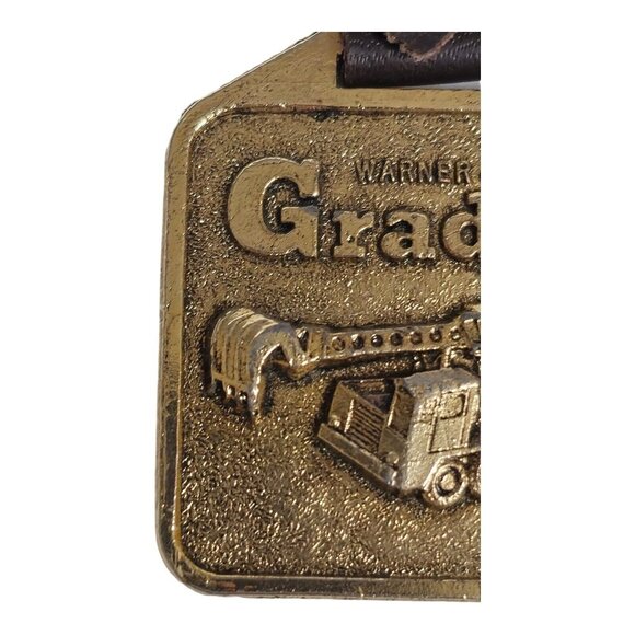 Vintage Bronze Watch Fob Warner & Swasey Gradall  Cleveland Ohio Heavy Machinery - Picture 10 of 11